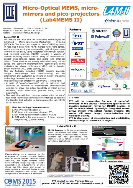 Lab4MEMS II poster for COMS conference 2015 Lab4MEMS II poster for COMS conference 2015